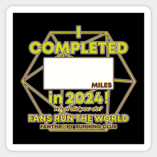 2024 Fans Run the World - Blank Mileage d20 Sticker